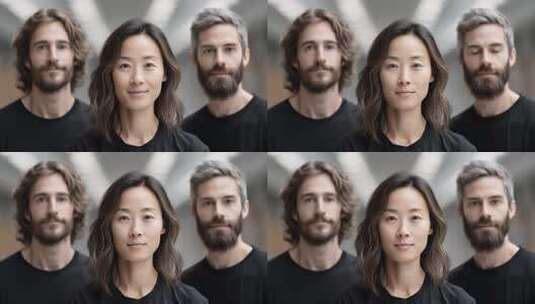 多元化团队合作共赢的企业形象展示高清在线视频素材下载