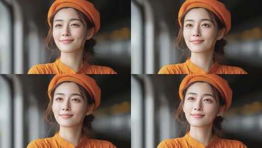 元气满满的职场女性自信微笑高清在线视频素材下载