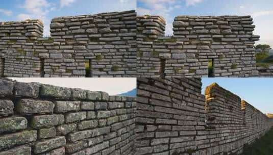 残垣断壁文化遗址视频高清在线视频素材下载