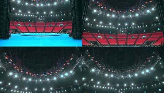 大舞台大视野舞台灯光演艺厅高清在线视频素材下载