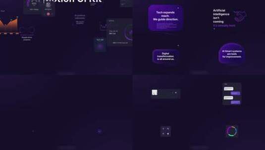 AI主题的运动图形UI素材合辑高清AE视频素材下载