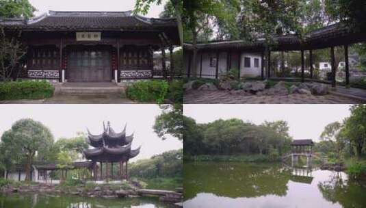 杭州国家西溪湿地高宅建筑4K视频合集高清在线视频素材下载