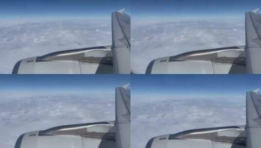 4K飞机窗外的云海5高清在线视频素材下载