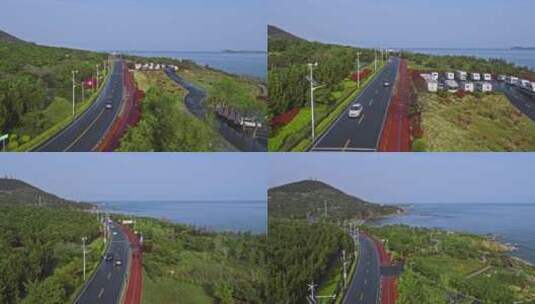 海边公路环岛路高清在线视频素材下载