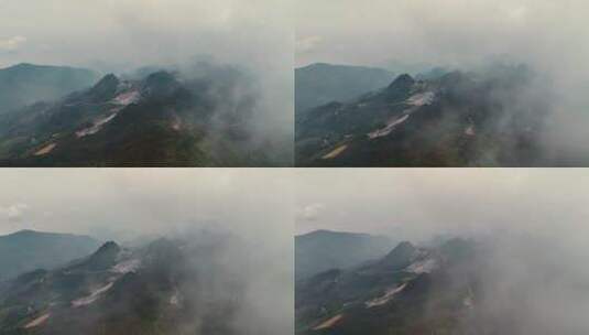 山川山脉云雾流动高清在线视频素材下载