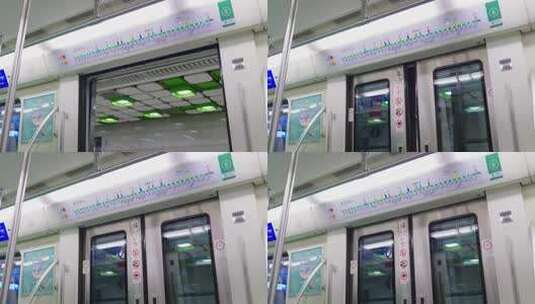 北京地铁关门高清在线视频素材下载
