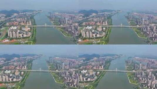 【正版4K素材】广州南沙CBD航拍5高清在线视频素材下载
