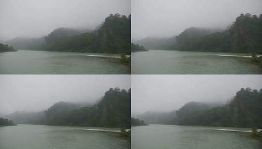 雨天的山川河流高清在线视频素材下载