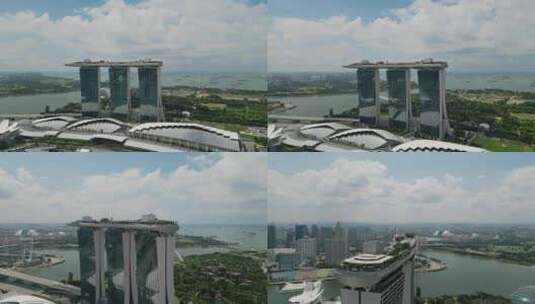 新加坡城市航拍高清在线视频素材下载