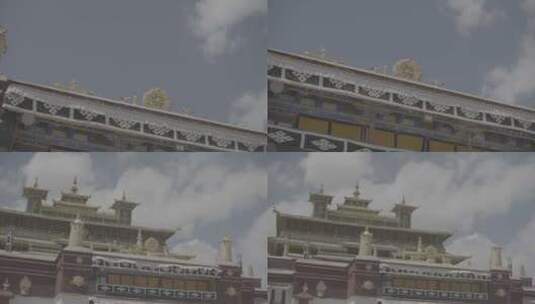 西藏山南桑耶寺高清在线视频素材下载