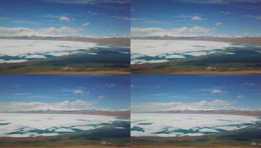 青海哈拉湖 雪山湖泊 湖景日落高清在线视频素材下载