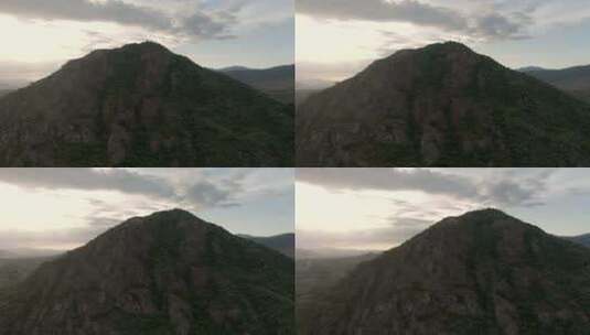 瓦哈卡山Danush墨西哥，日落高清在线视频素材下载
