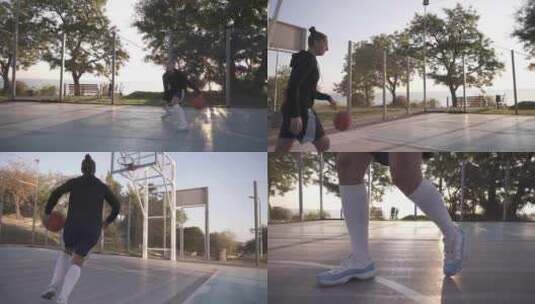 【合集】在室外打篮球高清在线视频素材下载