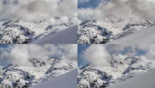 8k雪山云海延时高清在线视频素材下载
