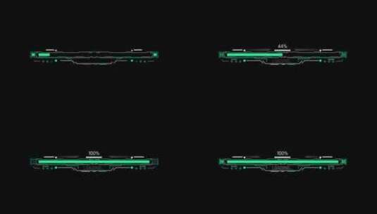 科技未来加载用进度条HUD特效合成高清在线视频素材下载