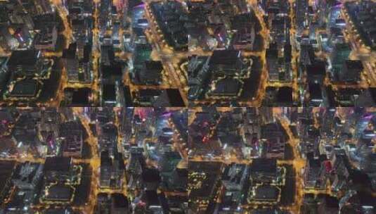 成都高新区夜景航拍高清在线视频素材下载
