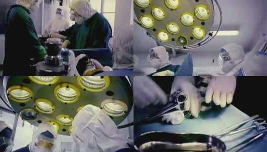 80年代 90年代 医生做手术 手术室高清在线视频素材下载