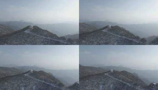 实拍4K雪山上的气象站高清在线视频素材下载