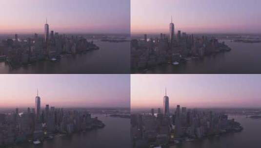 曼哈顿摩天大楼高清在线视频素材下载
