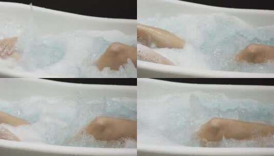 美女按摩浴缸泡澡4高清在线视频素材下载