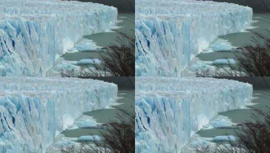 冰川中裂开的冰块高清在线视频素材下载