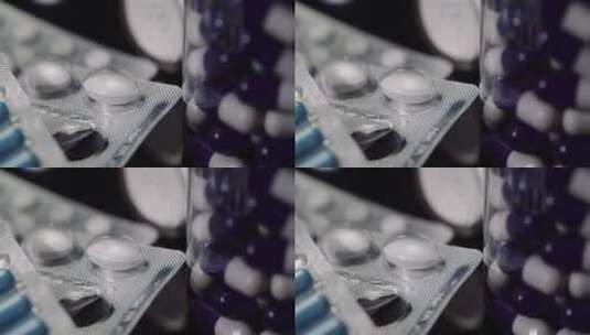 医疗药品特写镜头高清在线视频素材下载
