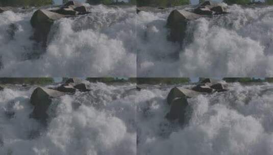 瀑布慢动作拍摄高清在线视频素材下载
