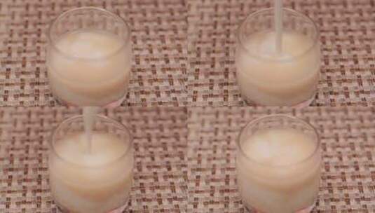 冲泡乳酸菌酸奶蛋白粉健康饮品高清在线视频素材下载