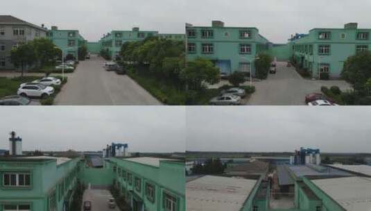 江苏张家港厂房4K航拍高清在线视频素材下载