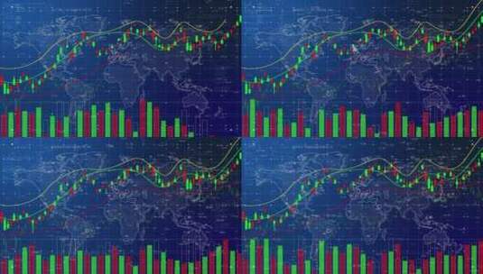 商务金融证券投资分析数据走势视频素材高清在线视频素材下载