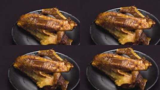 美味鸭翅熟食4k滑轨平移高清在线视频素材下载