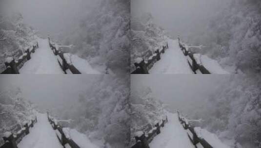 黄山 雪景 雾凇高清在线视频素材下载