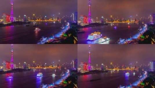上海河与照明城市高清在线视频素材下载