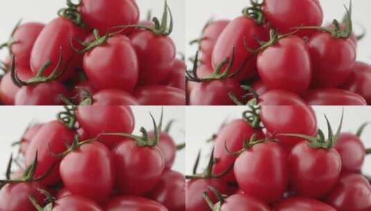 旋转拍摄碗中番茄高清在线视频素材下载