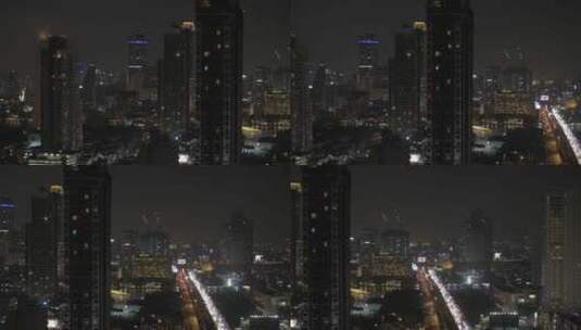 摩天大楼灯光高清在线视频素材下载