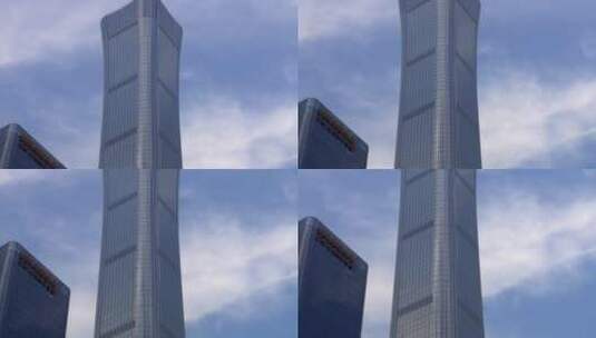 移动镜头北京城最高建筑中国尊特写高清在线视频素材下载
