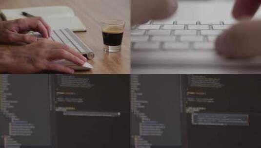 程序员编写了网站开发的代码高清在线视频素材下载