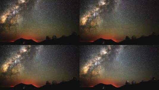 布满星星的银河高清在线视频素材下载