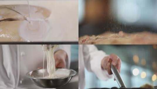 东北菜锅包肉视频素材 制作过程高清在线视频素材下载