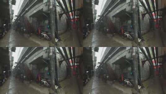 北京城乡结合部下雨天高清在线视频素材下载