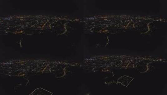 航拍城市夜景风光高清在线视频素材下载