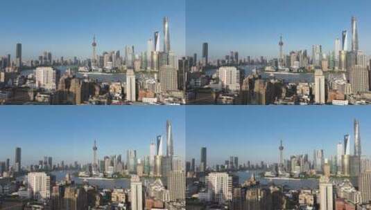 上海城市航拍空镜高清在线视频素材下载