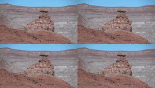 砂岩峭壁的自然风光高清在线视频素材下载