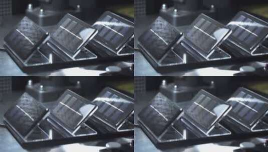 科学实验室的太阳能电池板高清在线视频素材下载