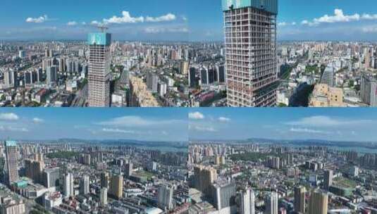 岳阳城市建设高清在线视频素材下载