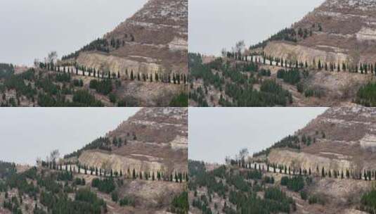 济南南部山区天井峪村，古朴的石头房子高清在线视频素材下载