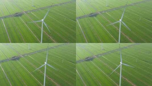 田野中的风车4K高清在线视频素材下载