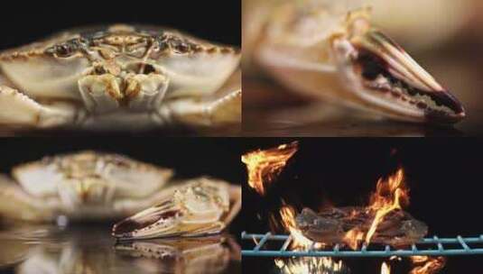 螃蟹 蒸螃蟹合集高清在线视频素材下载