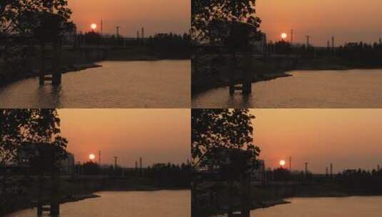 夕阳 黄昏的日落高清在线视频素材下载