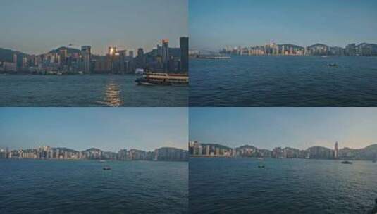 香港城市风光维多利亚高清在线视频素材下载